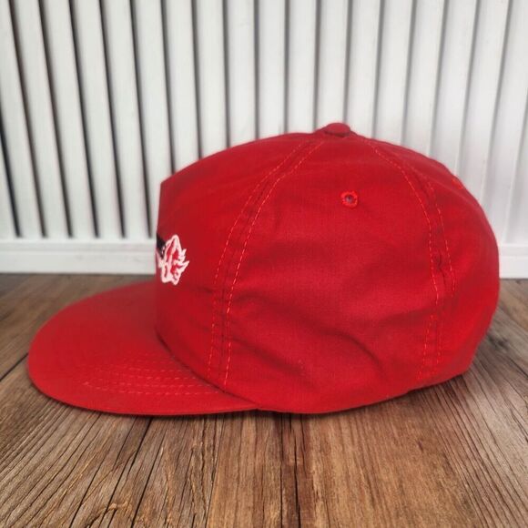 VTG Armstrong Tires Rhino Logo Snapback Hat Cap Red Mechanic Cars Advertising - Picture 6 of 10